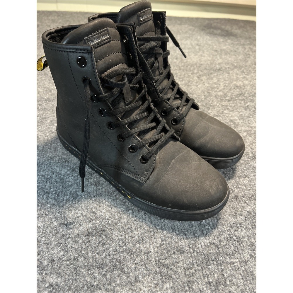 Dr. Martens Women's Sheridan Boots Black Matte Synthetic Size US 6 / UK 4